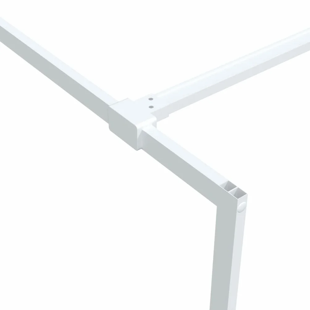 Ściana Prysznicowa — Minimalistyczne Akcesorium łazienkowe z solidną szklaną wnęką ESG, dopasowaną do Wnęki, Regulowany Profil, Czarna Aluminiowa Rama, bezproblemowa. (100 x 195 cm)