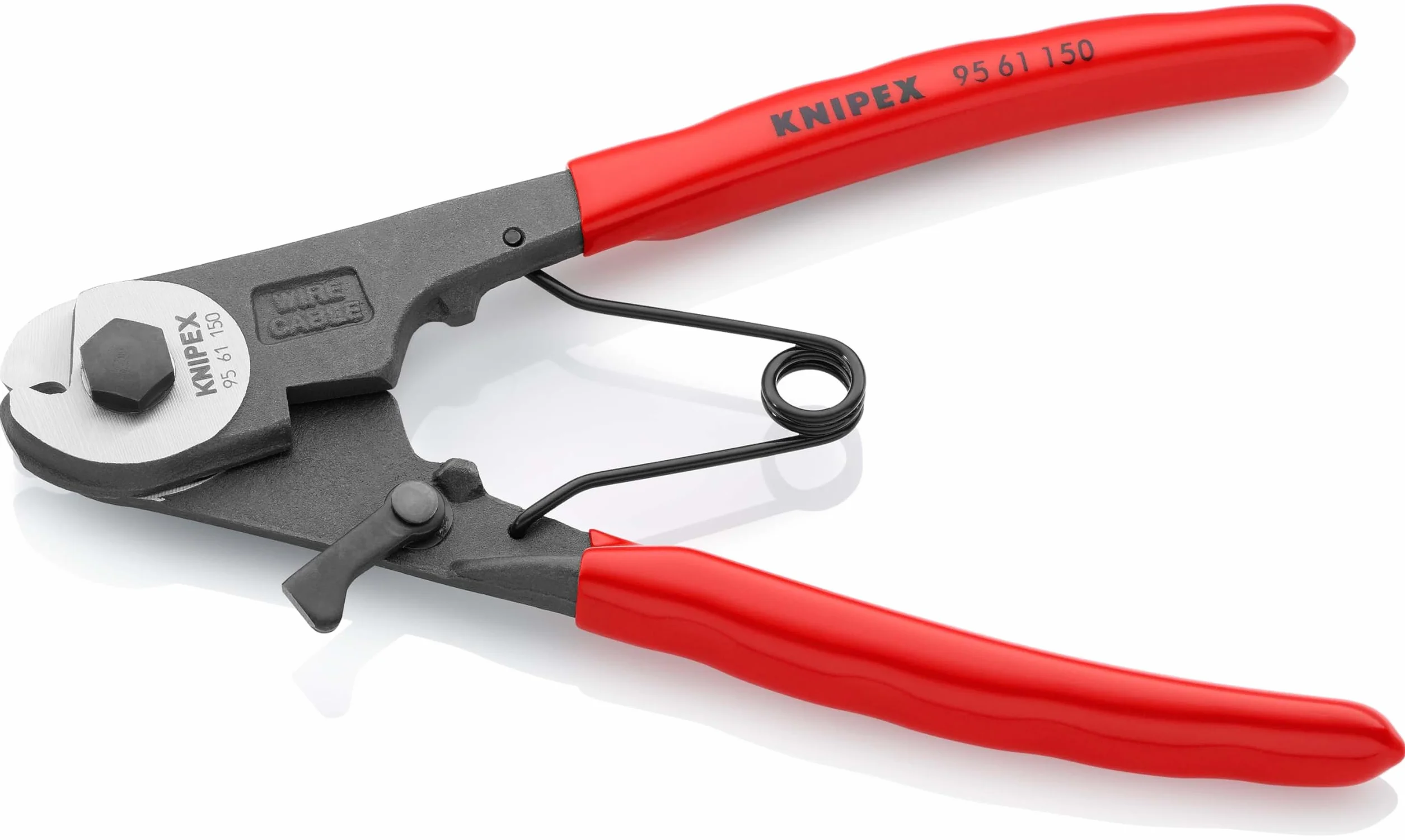 KNIPEX Nożyce do cięgien giętkich z tworzywa sztucznego, powlekane 150 mm, 95 61 150