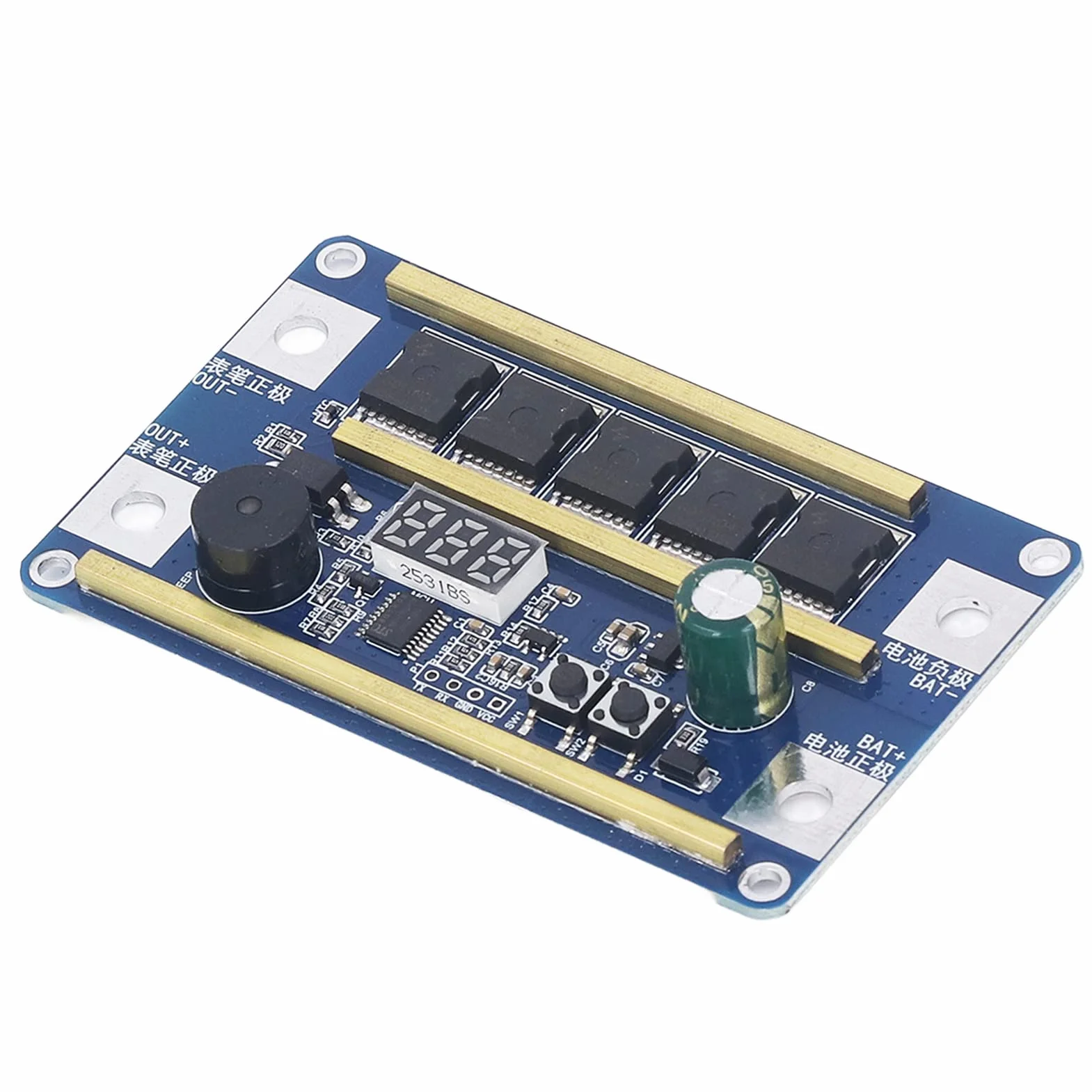 Z99 Zgrzewarka Punktowa Płytka Drukowana, 3-Cyfrowy Wyświetlacz Cyfrowy Mini DIY Zgrzewarka Punktowa Przechowywanie Baterii Zgrzewarka Punktowa Zestaw 12v Dc 32650