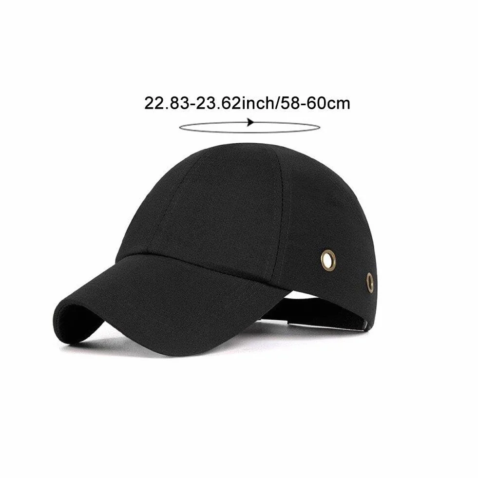 Bump Cap Abs wewnętrzna skorupa czapka bejsbolowa lekka oddychająca twarda czapka robocza kask ochronny czapka antykolizyjna