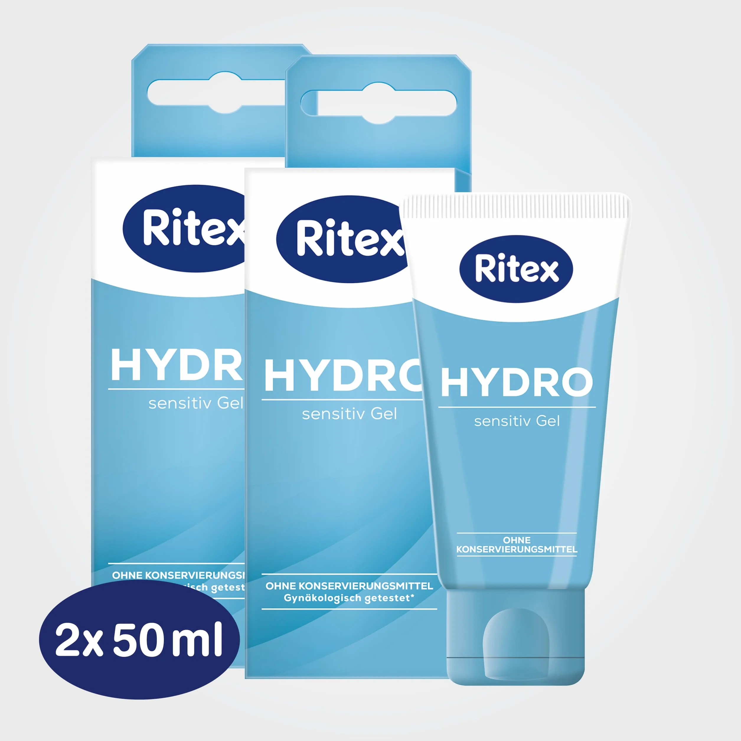 Ritex Żel HYDRO Sensitiv Lubrykant bez konserwantów, na bazie wody, 100 ml, Made in Germany