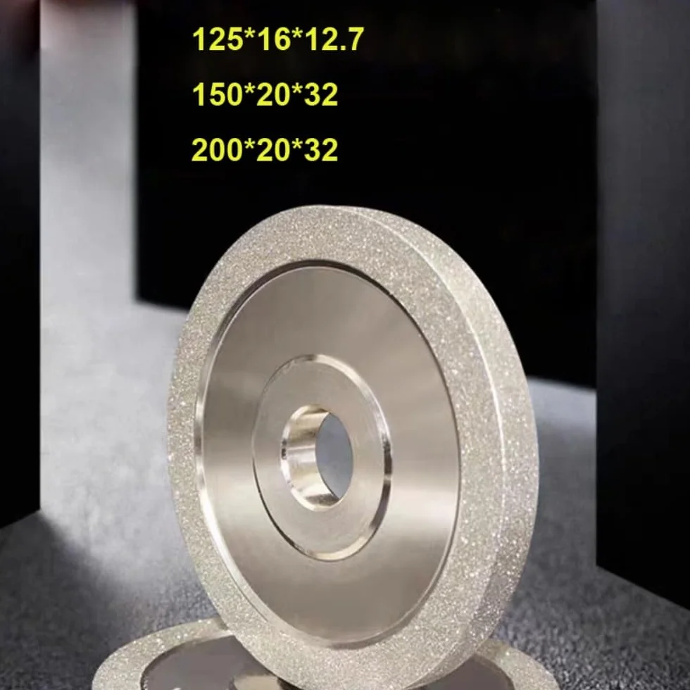 Ściernica diamentowa ze stopu szlifowanie ceramiczna stal wolframowa CBN frez rzeźba szlifierka do noży 125 * 16 * 12.7(125Dx12.7mm hole,400)