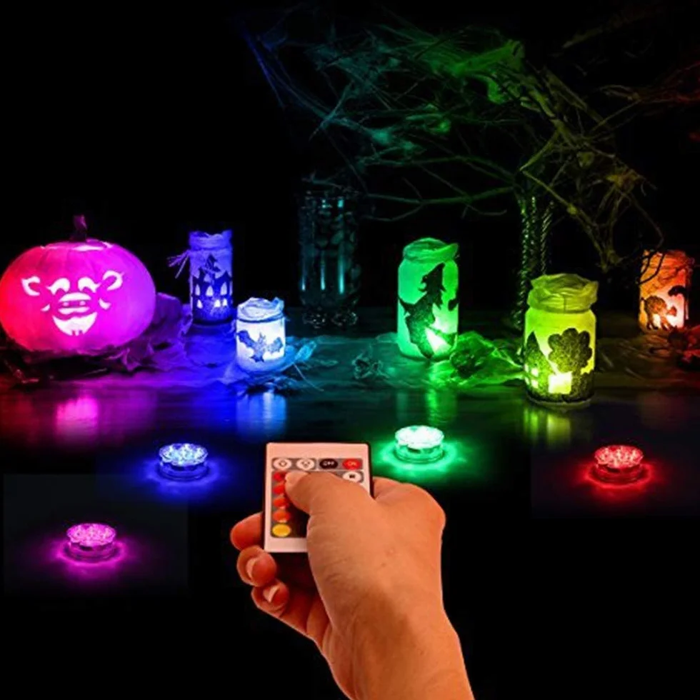 Pilot zdalnego sterowania RGB LED do podwodnego oświetlenia, wodoszczelna, zmiana kolorów, 1 szt.