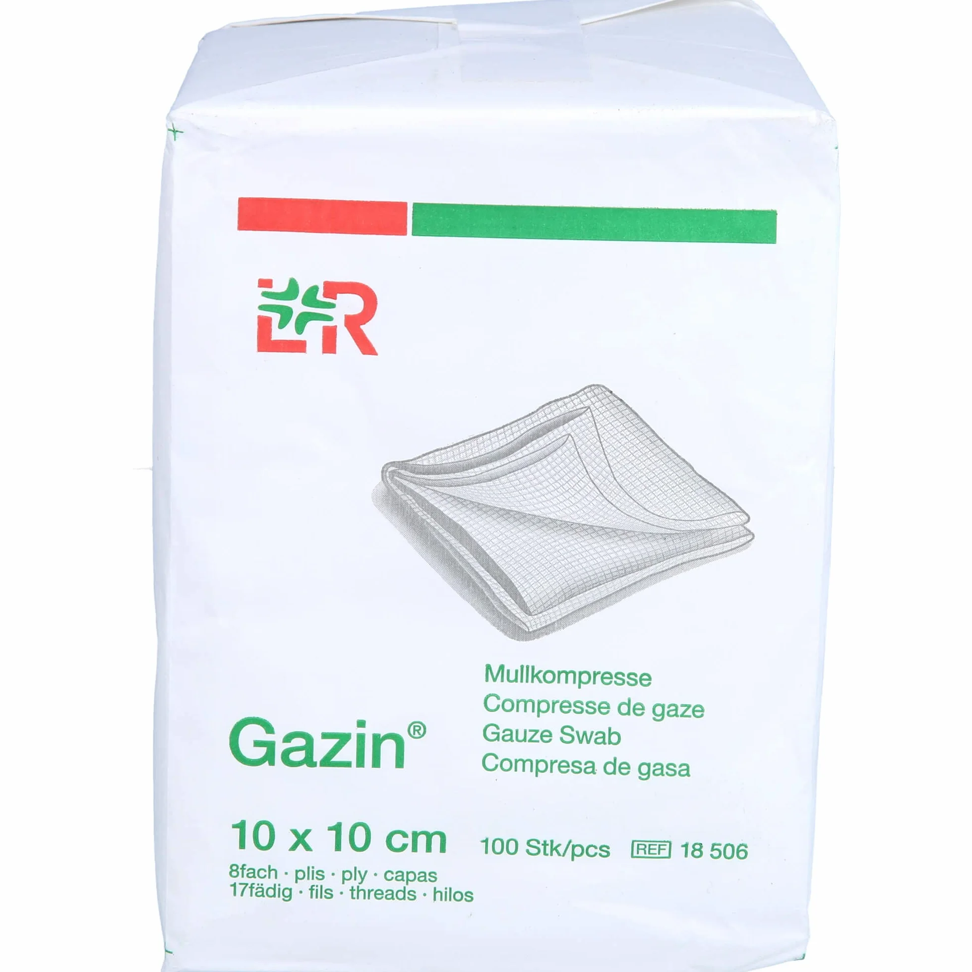Lohmann & Rauscher Gazin 18506 10 x 10 cm 8-warstwowa tkanina z płatkami 100 sztuk