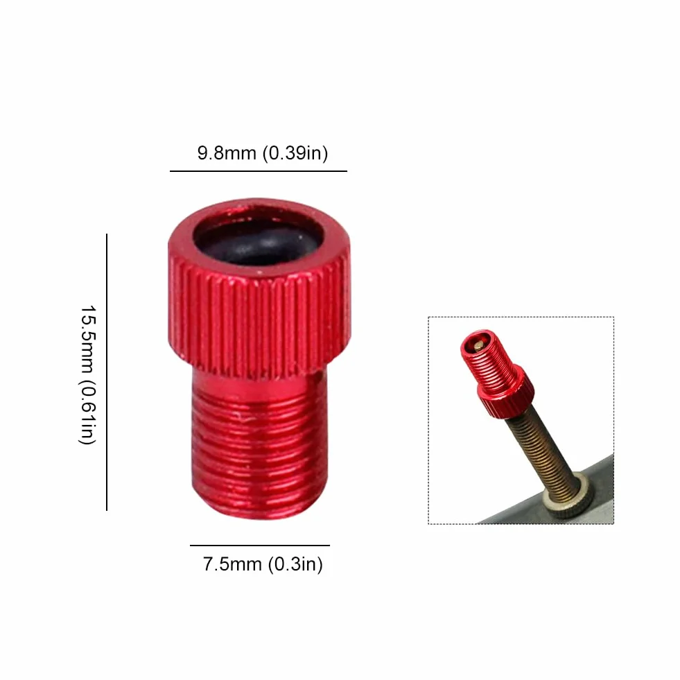 Adapter do zaworu ze stopu aluminium, konwertuj presta na schrader