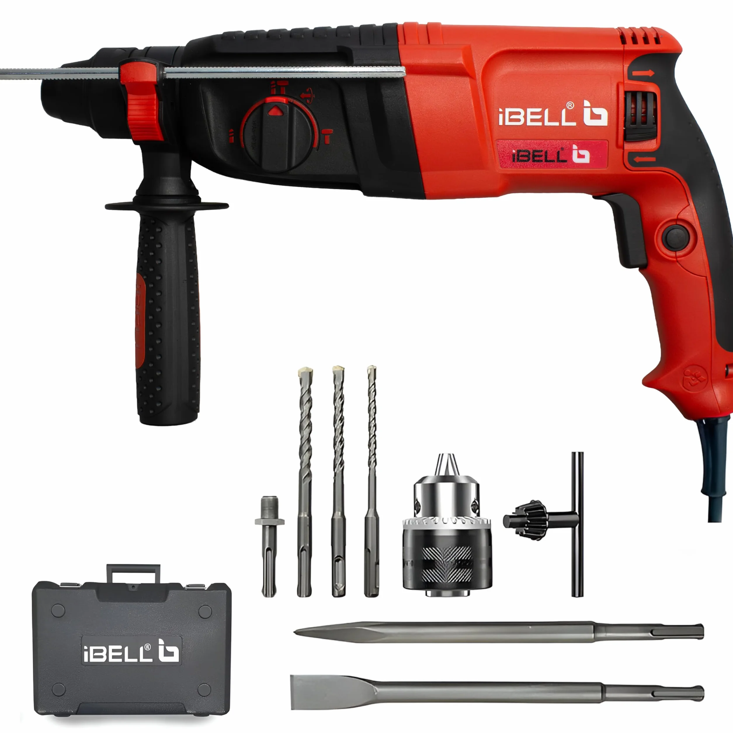 IBELL Rotary Hammer Drill Machine RH26-24, SDS Chuck,800W,900RPM,26MM