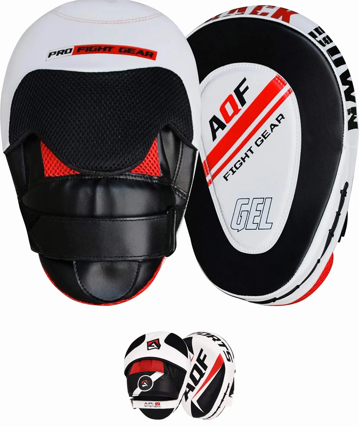 AQF Podkładki Bokserskie- Podkładka Treningowe Muay Thai-Rex Skórzane Łapy Bokserskie- MMA Boks Target Tarcze- Boxing Pad Do Kickboxing, Karate, Sztuk Walki