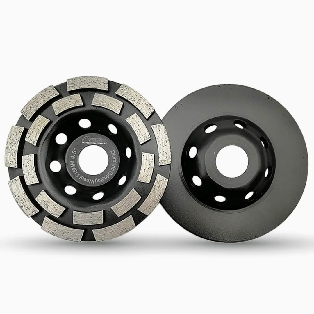 SHDIATOOL Diamentowe kółko do szlifowania 2 szt. 115 mm podwójny rząd do marmuru betonu muru granitu