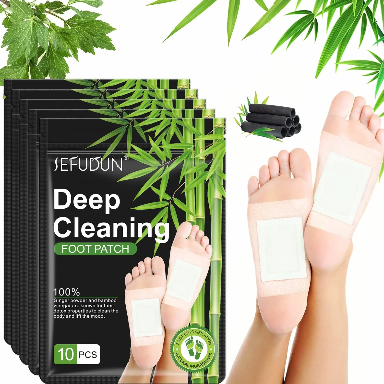 Detox Foot plastry samoprzylepne na stopy 50 sztuk usuwanie toksyn