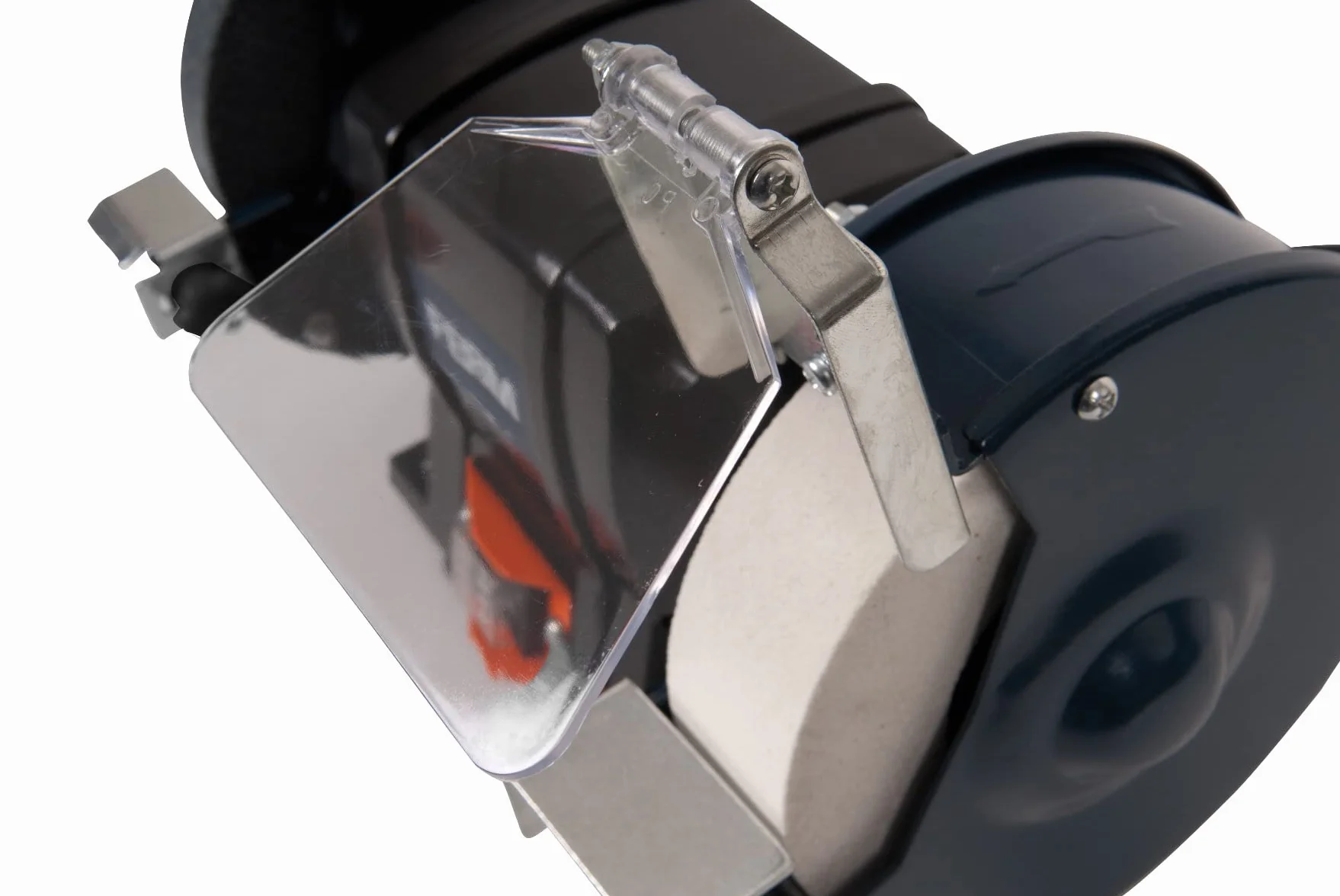 FERM BGM1020 podwójna szlifierka 250 W - 150 mm - wraz z kamieniami szlifierskimi P36 i P60, okulary ochronne i łapacz iskier, czarna