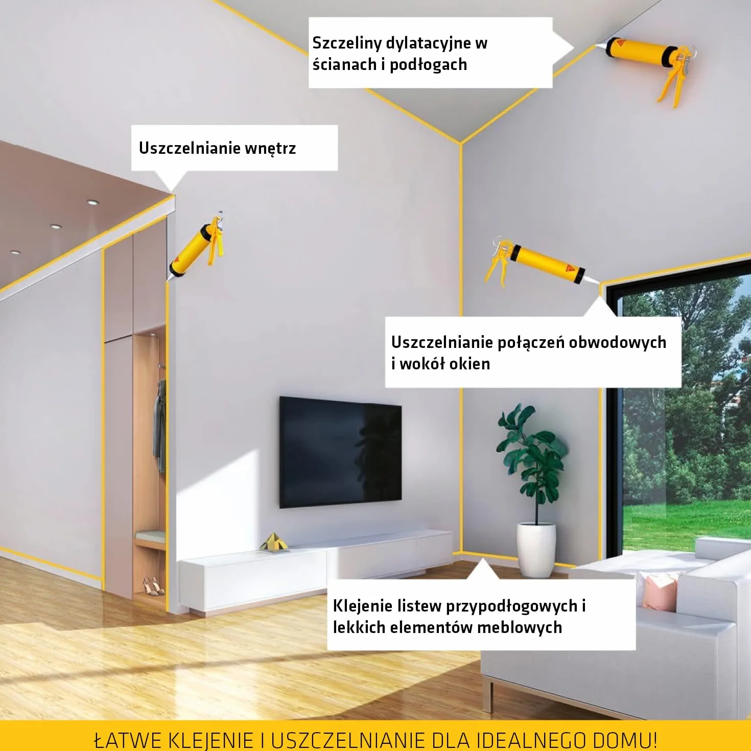 SIKA - Klej uszczelniacz - Sikaflex-11FC Purform - Grafitowy - 300ml | Uniwersalny klej i uszczelniacz - Do wnętrz i na zewnątrz - Przyczepność do wielu podłoży