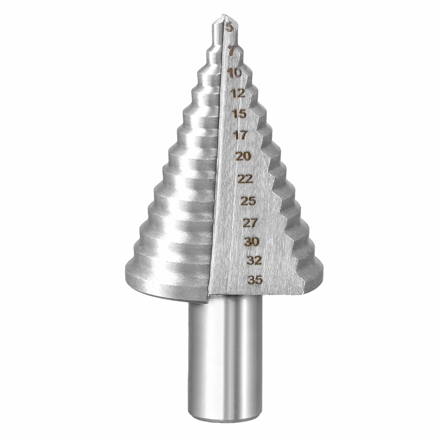 QWORK® Wiertło stopniowe, Ø 5-35 mm wiertło stożkowe 13 stopni wiertło stożkowe do metalu, drewna, tworzywa sztucznego