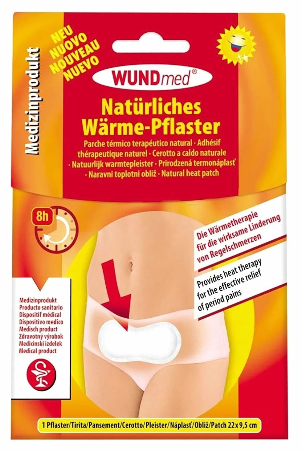 Wundmed Naturalny plaster rozgrzewający łagodzący ból miesiączkowy – produkt medyczny