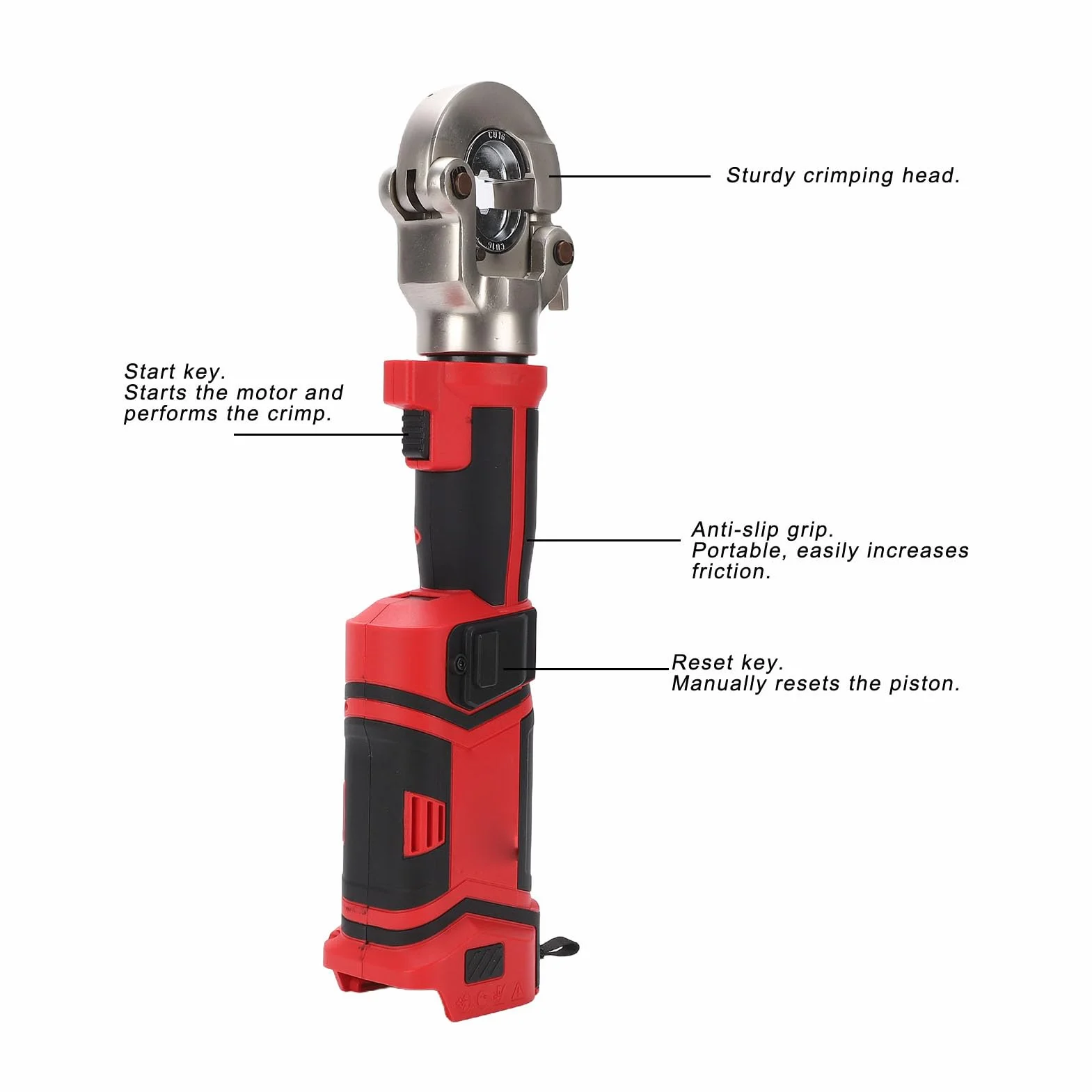 Generic Elektryczna Zaciskarka Hydrauliczna Wydajne Narzędzie do Przewijania za pomocą Jednego Klucza Miedzianych Aluminiowych Końcówek Kablowych z Matrycami Zagniatającymi dla Telekomunikacji i