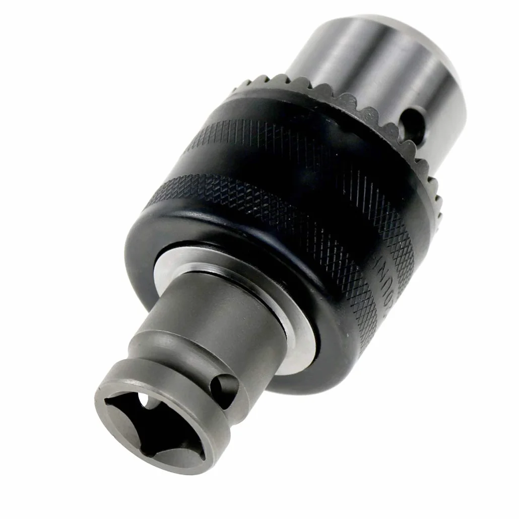 Uchwyt wiertarski o pojemności 1,5 – 13 mm do pneumatycznego klucza udarowego - narzędzie konwertujące, nasadka kwadratowa 1,27 cm (1/2 cala) adapter 1/2-20 UNF Mount wolovo