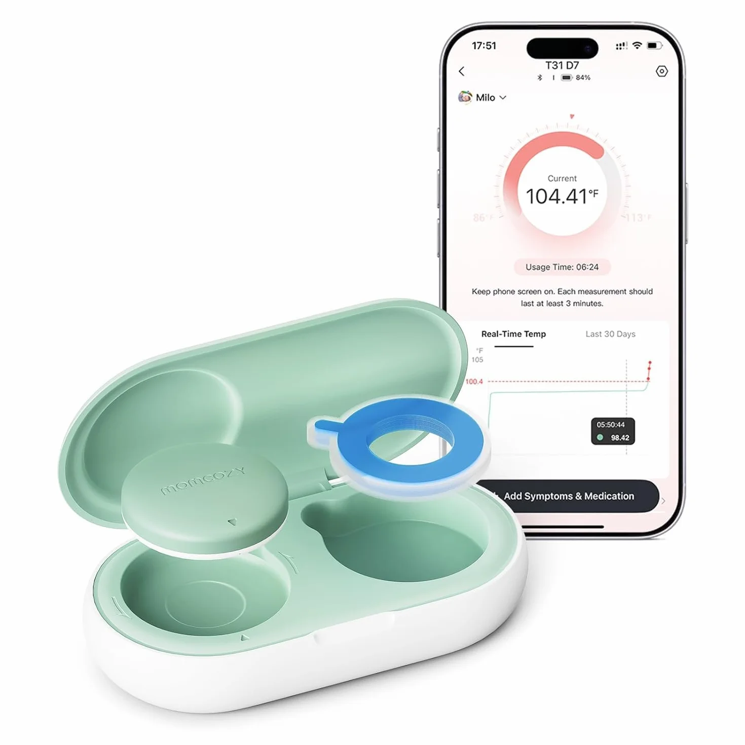 Momcozy TH003 Termometr dziecięcy patch dla niemowląt