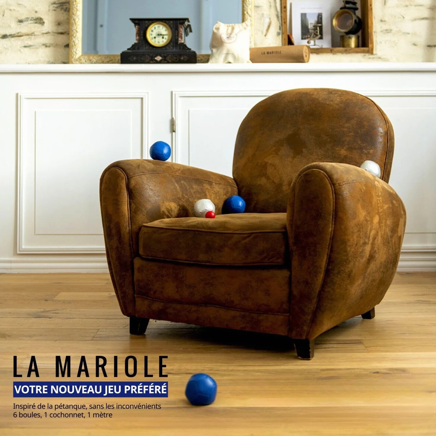 LA MARIOLE - Zestaw kul do petanque do użytku wewnątrz i na zewnątrz, do użytku wewnątrz i na zewnątrz, oficjalny pakiet V4