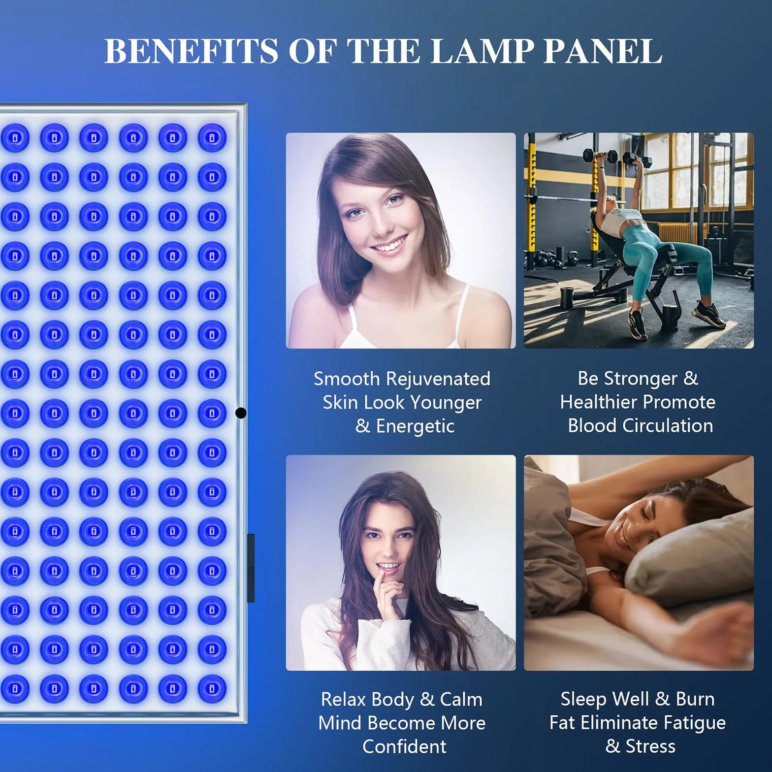 Lampa opalająca z okularami i stojakiem 460 nm UV do terapii światłem niebieskim S-U-N Ta-N-Ning Light