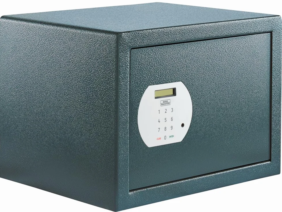 BURG-WÄCHTER Sejf meblowy z elektronicznym zamkiem szyfrowym, wraz z półką do mocowania na ścianie i podłodze, 40,3 l, 19,2 kg, Pure-Safe PS 130 E, antracyt