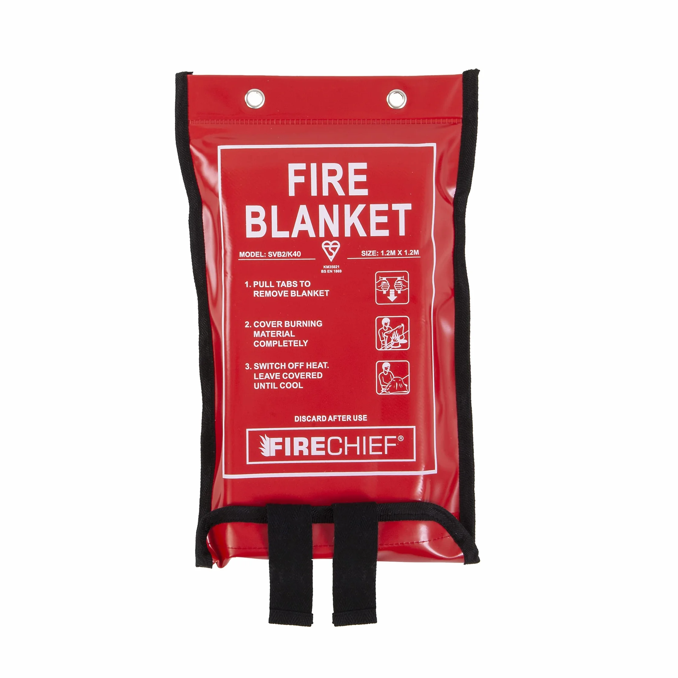 Firechief Kitemarked koc ogień 1,2 m x 1,2 m do domu