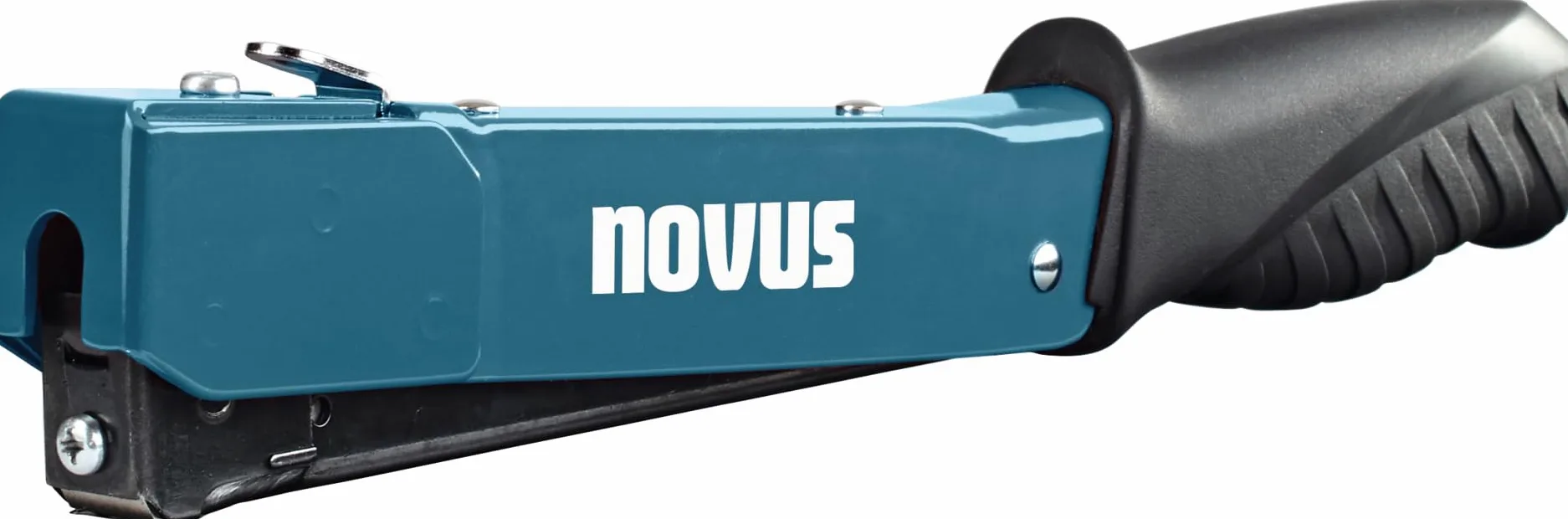 Novus Zszywacz młotkowy J-033 (do zszywek płaskich od 6 do 10 mm, waga: 0,542 kg, kolor niebieski, zszywacz ręczny, ergonomiczny uchwyt) 030-0452
