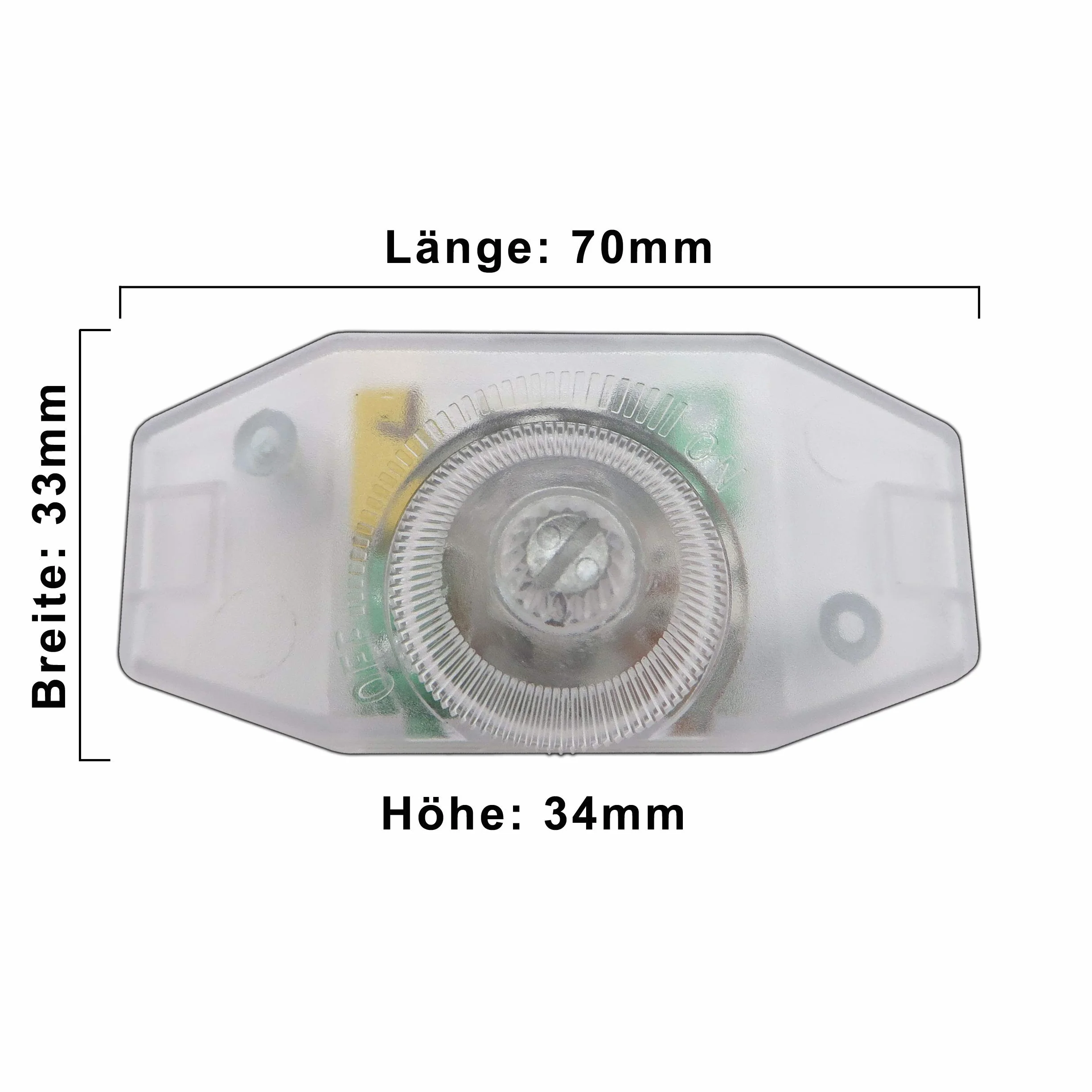 Ściemniacz LED od 1 do 60 W (ściemniacz obrotowy sznurek), płynne ściemnianie dla przyciemnianej żarówki LED, przełącznik przyciemniania, bezgłośny (przezroczysty)