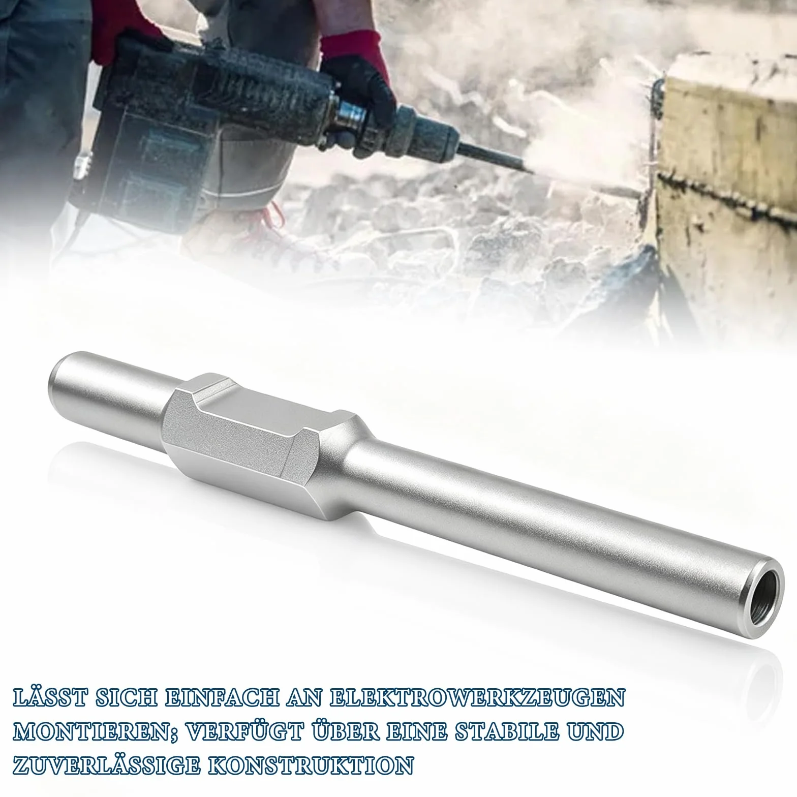 Jack Hammer Star Picket Driver, dłuto, średnica wewnętrzna 50 mm, 70 x 200 mm, SDS HEX, wbijanie gwoździ, bity do wbijania drewnianych słupków, rur stalowych, słupków ogrodzeniowych