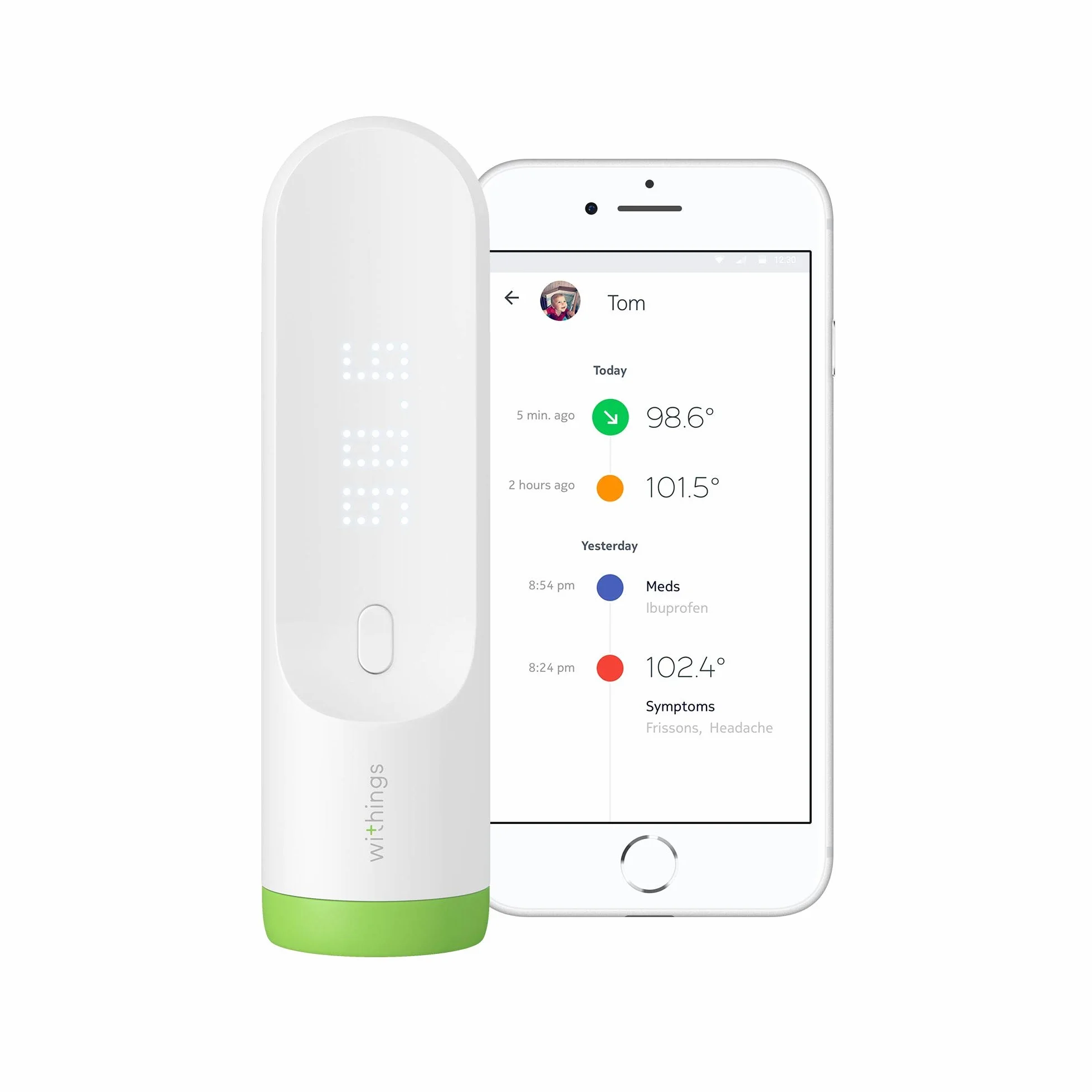 Withings Inteligentny Termometr do Spania dla Niemowląt i Dorosłych