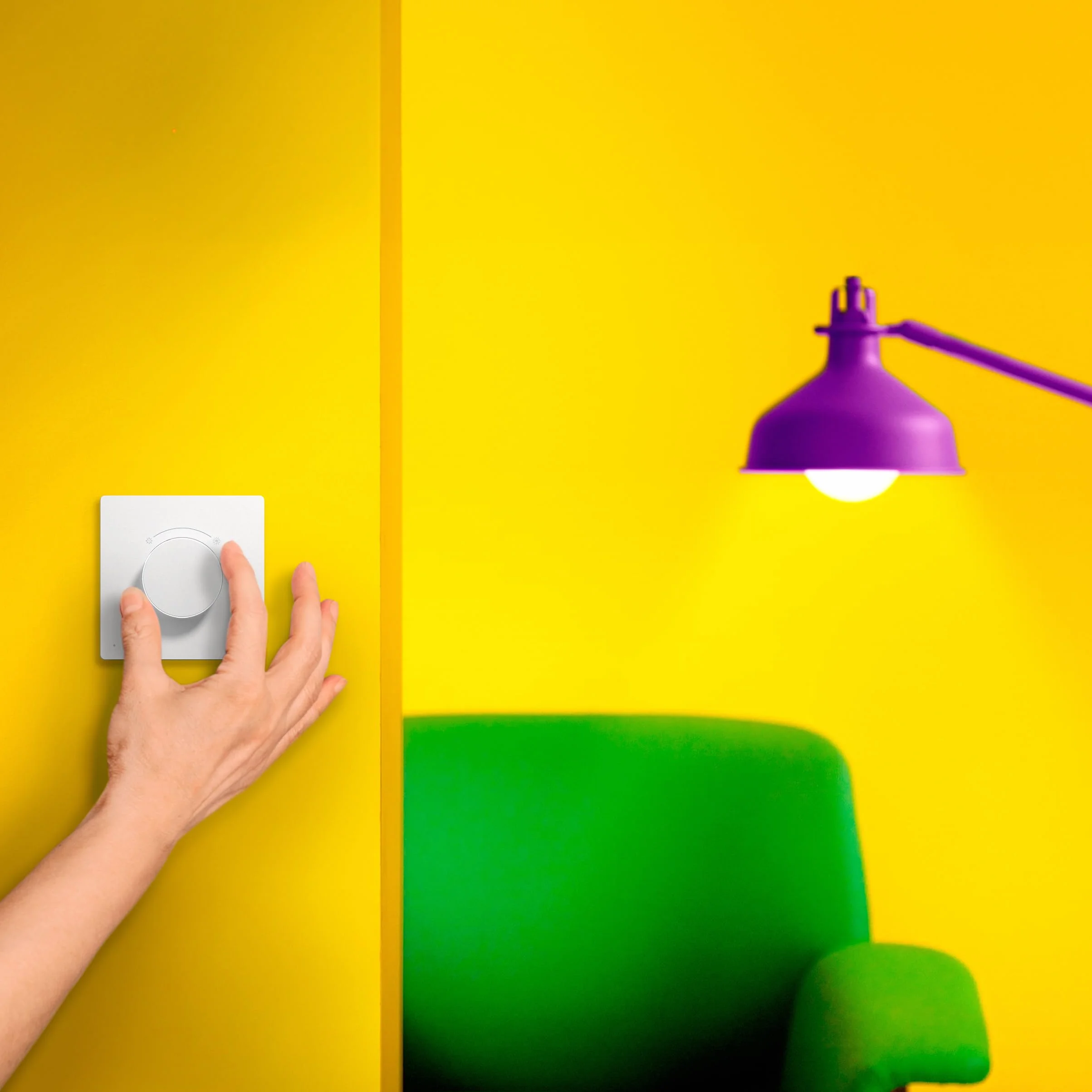 WiZ Inteligentny przełącznik pokrętłowy USB ściemnianie scenami sterowanie lampami Connected