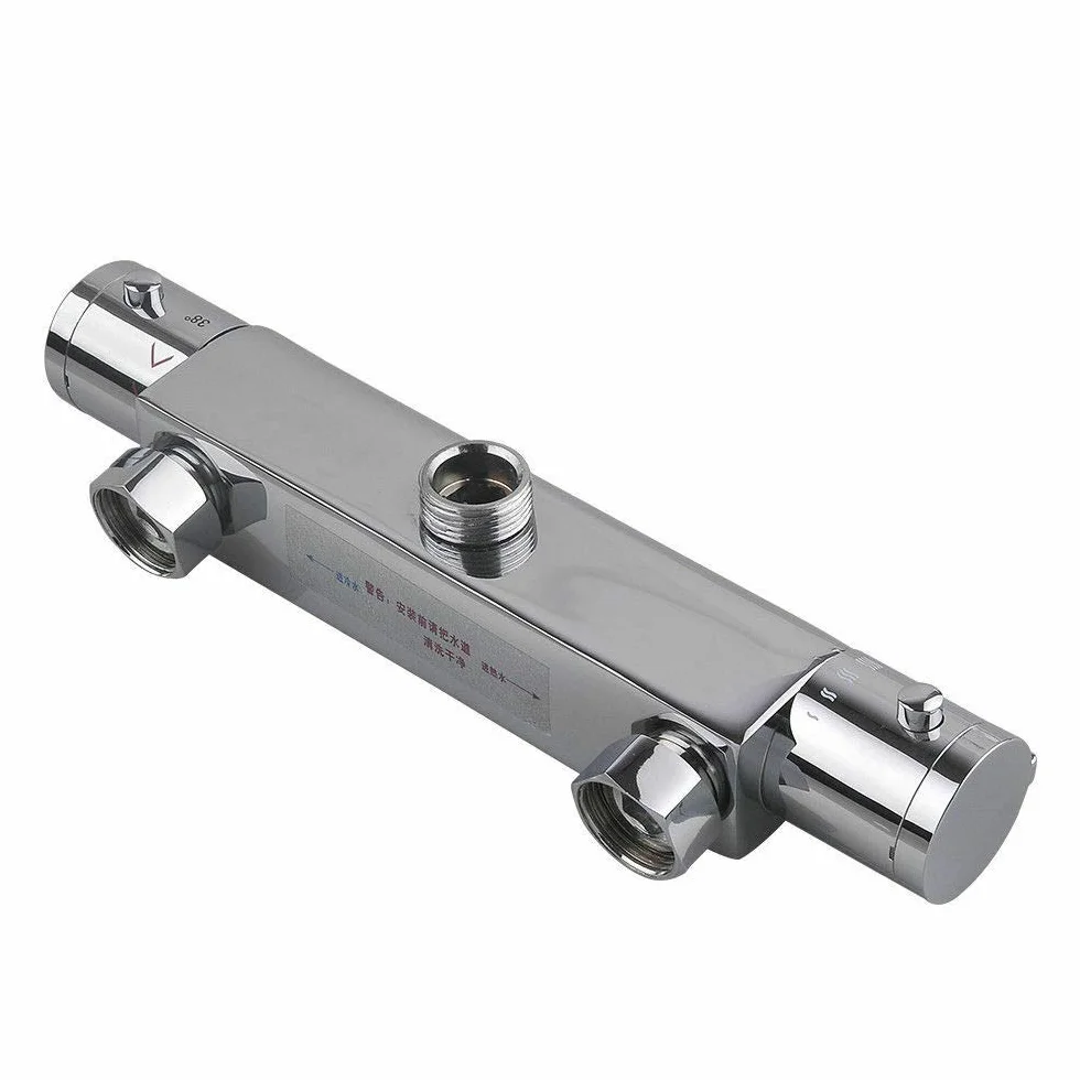 Termostat prysznicowy, armatura wannowa, termostat, bateria prysznicowa, bateria mieszakowa, armatura prysznicowa, chrom, G3/4