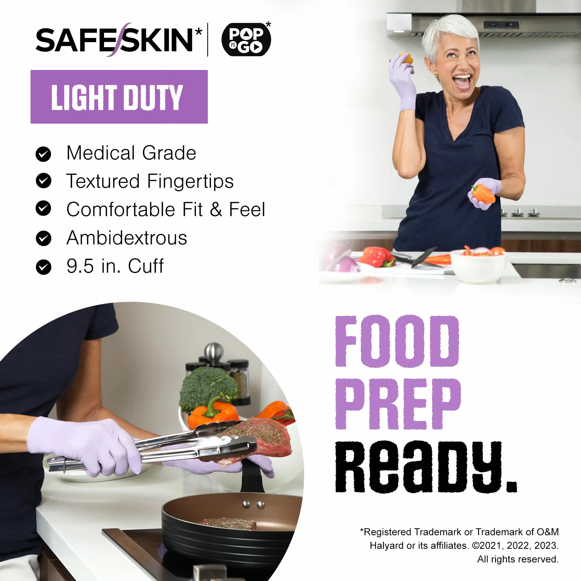 SAFESKIN POP-N-GO lekkie rękawice nitrylowe