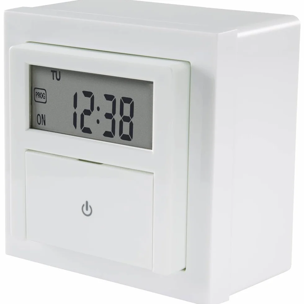 Sygonix SY-4504968 cyfrowy timer do montażu podtynkowego Program tygodniowy 1800 W Funkcja odliczania, a