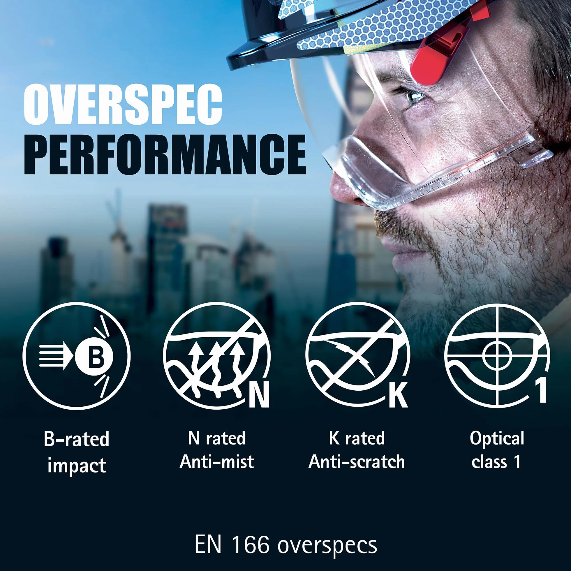 Jsp Evo Vistalens AMB170-005-F00 Kask Ochronny, Biały