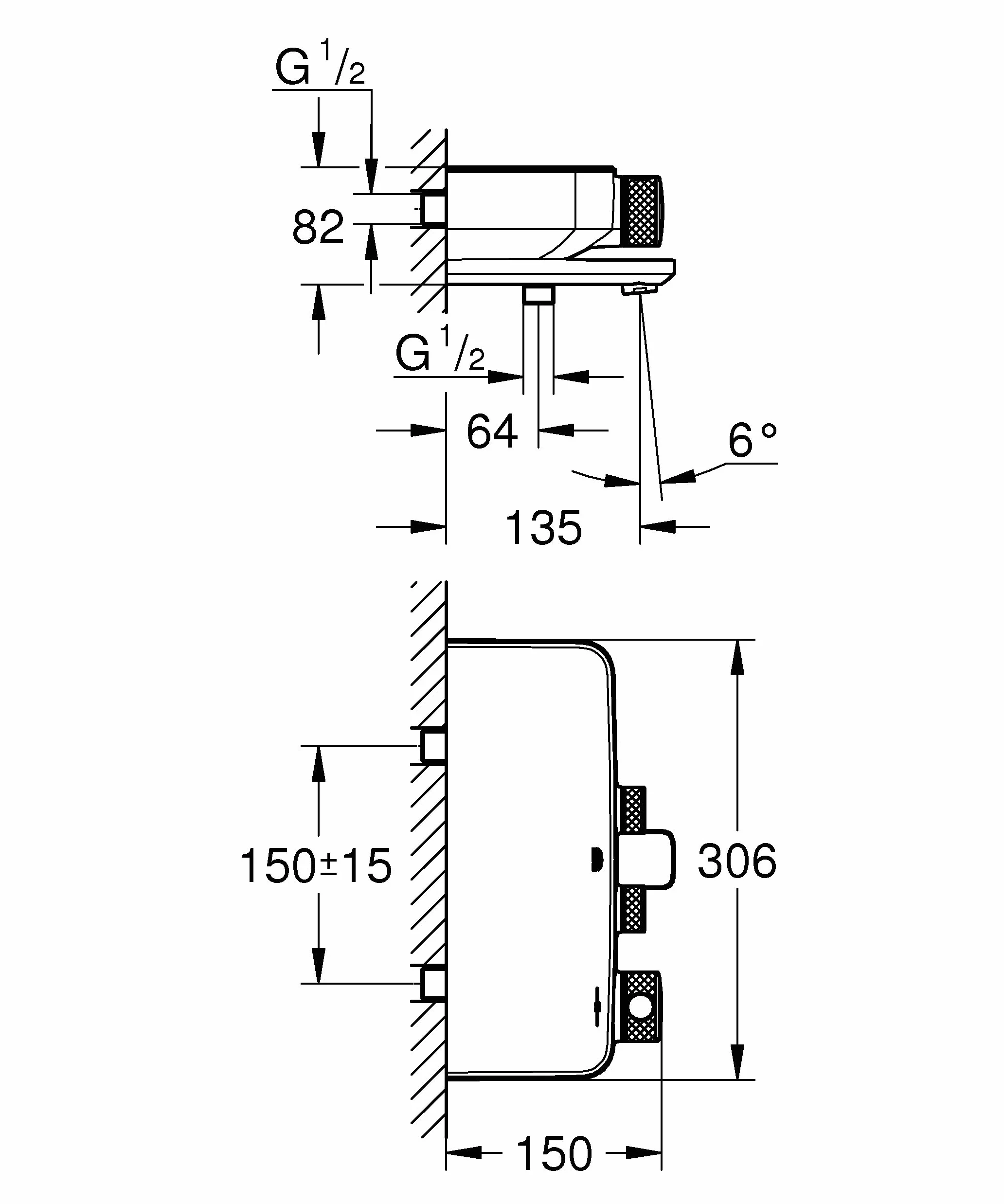 GROHE 34718000 System prysznicowy Smart Control, chrom
