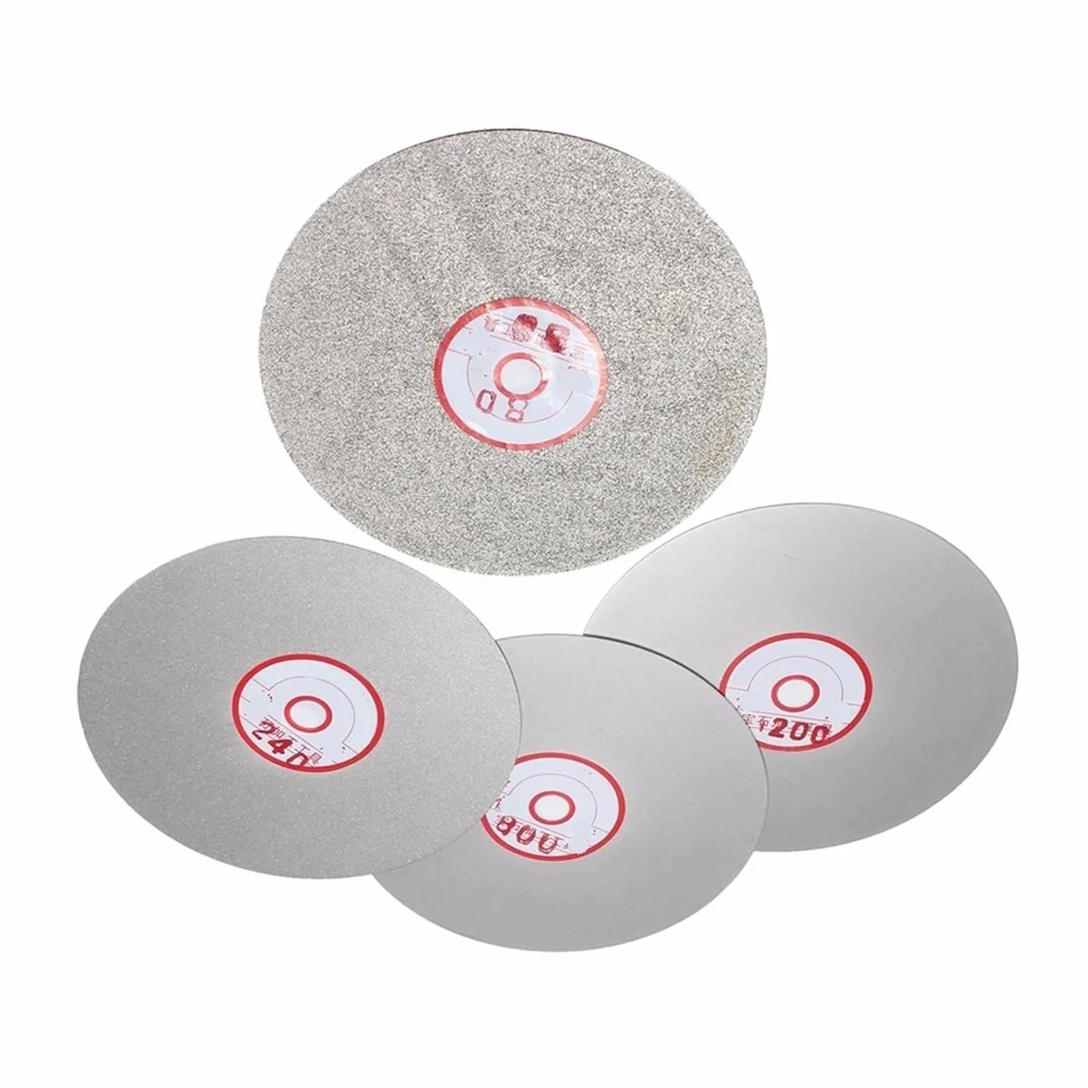 4pcs 6" Diamond Polishing Disc 600/800/1200/3000 Grit Flat Lap Parallel Grinding Wheel Lapping Grinding Disc Tool Polishing Laps