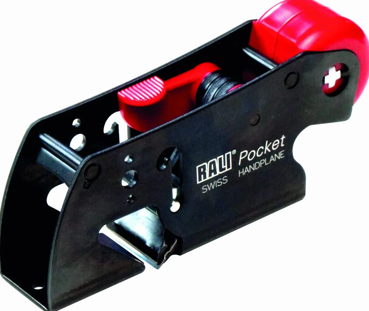Rali Pocket Hand planer do obróbki drewna | strug ręczny z odwracalnym podwójnym cięciem, regulacja głębokości noża, automatyczne ustawienie noży | narzędzie do strugania drewna