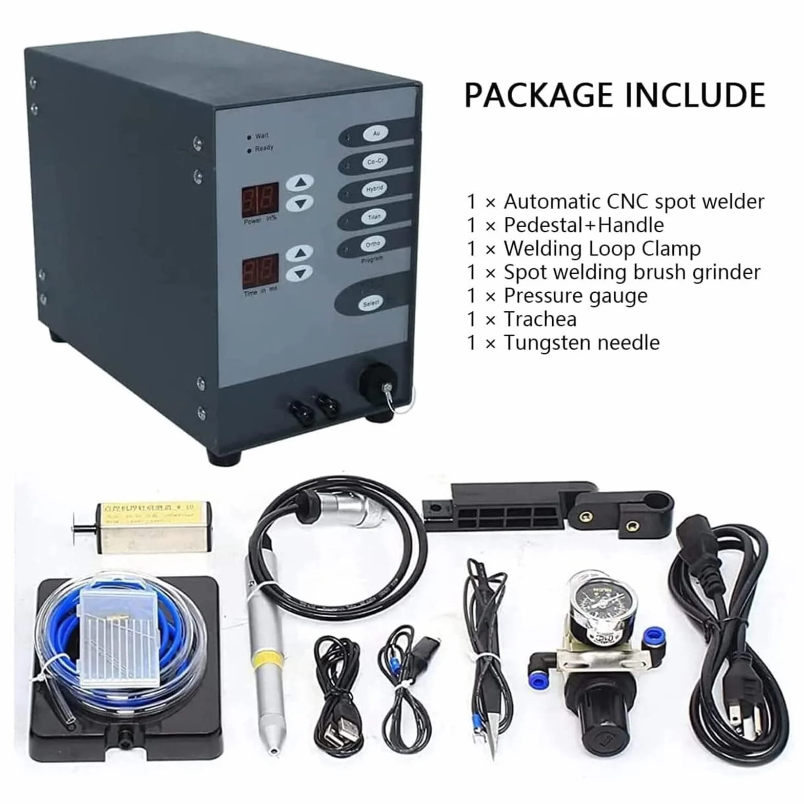 Automatyczna spawarka punktowa CNC, ręczna spawarka laserowa przenośna do metalu, 110V i 220V Zestawy spawalnicze stałej biżuterii Spawalne stałe złoto, aluminium, spawanie tytanu