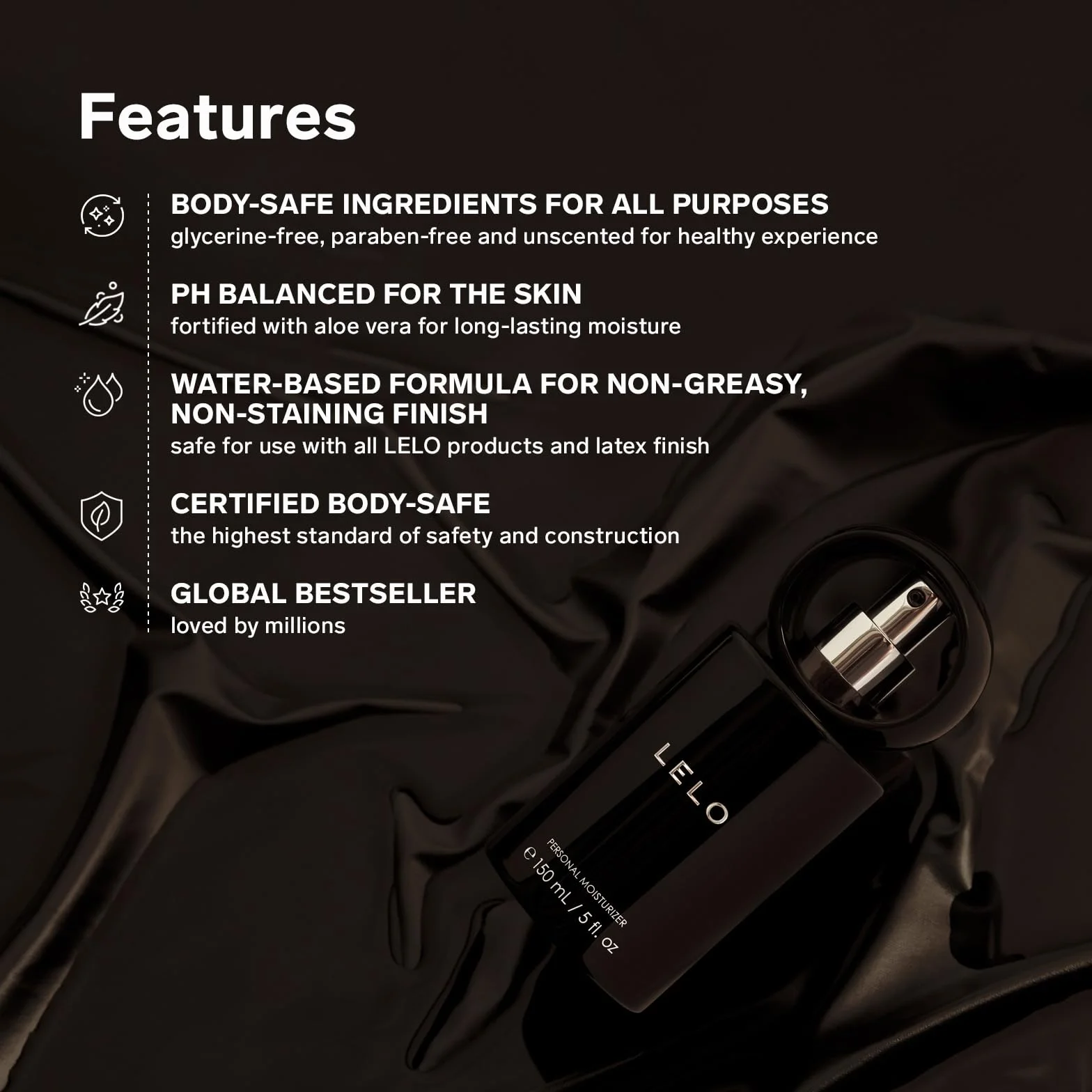 LELO Luksusowy Żel dla Kobiet i Mężczyzn na Bazie Wody, 150 ml