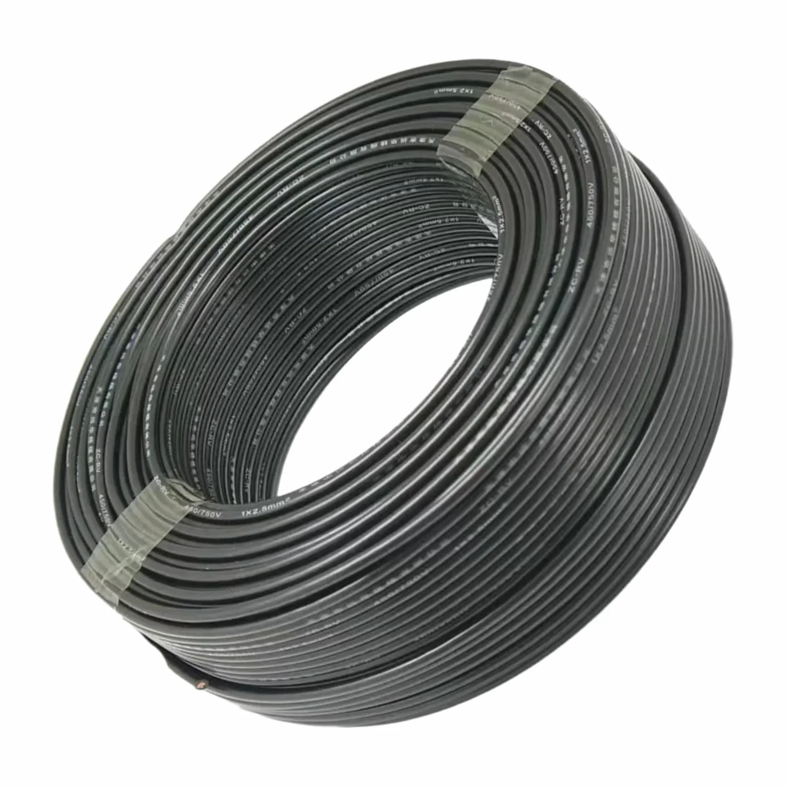 Kabel miedziany PVC 300/500V z rdzeniem multifilamentowym (BLACK; 10 m; 17AWG (1,0 mm2))