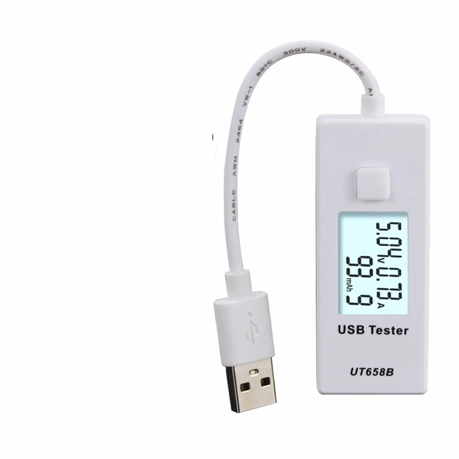 Urządzenie pomiarowe tester USB Usb. Tester cyfrowy woltomierz AMMETER AMPEREMETER Meter lekarz do mocowania mobilefonu Moc tabletu.(UT658LOAD)