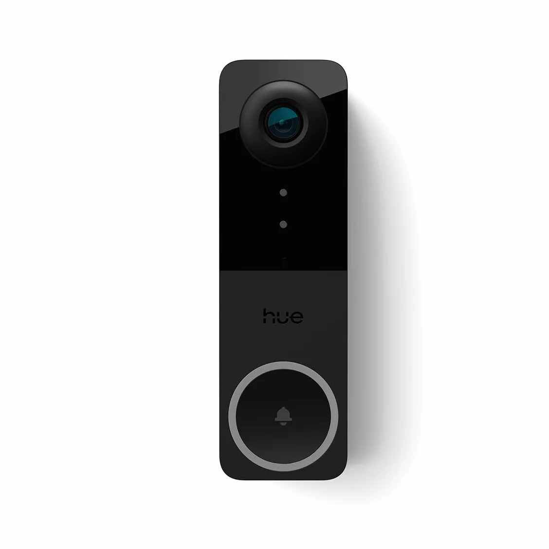 Philips Hue Secure Inteligentny dzwonek wideo, 2K, szeroki kąt, powiadomienia, integracja z oświetleniem Hue, rozmowa dwukierunkowa, realistycznie oddane kolory, noktowizor, czarny
