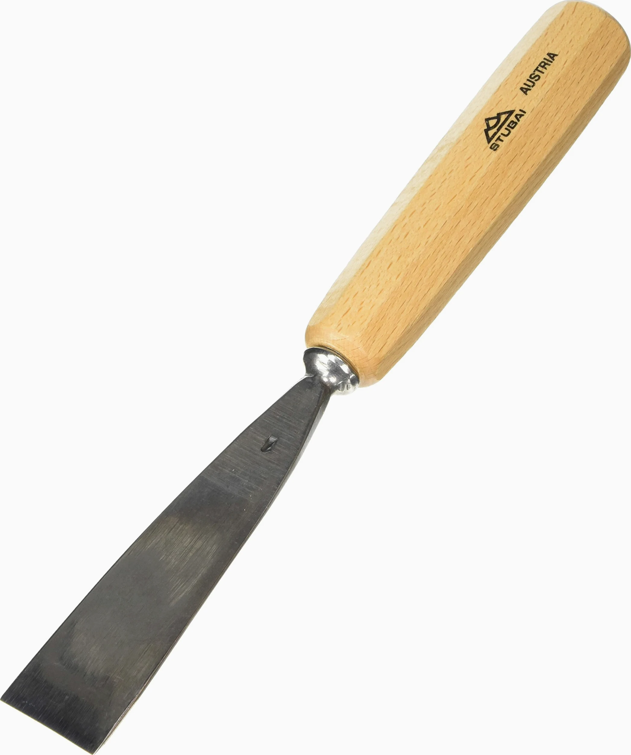 Stubai 557130 Dłuto do rzeźbienia w drewnie typ 1 polerowane, srebrne/beżowe, 30 mm