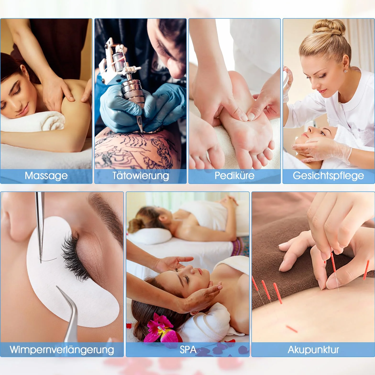 Goplus Stół do masażu, łóżko do masażu spa, składany, biały