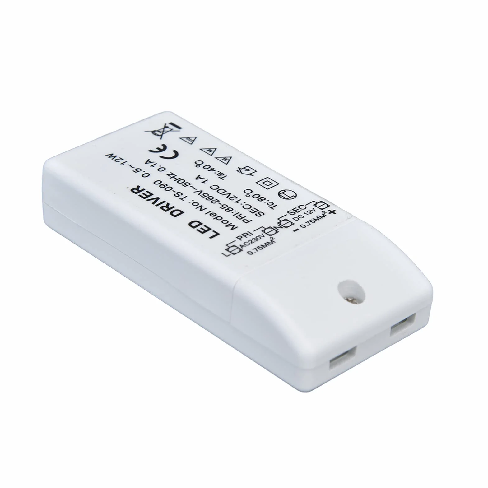 Sterownik LED 12V 12W, Transformator Zasilania ABS, Ochrona Przed Przegrzaniem, 1A DC, 85-265V AC, 90x40x20mm
