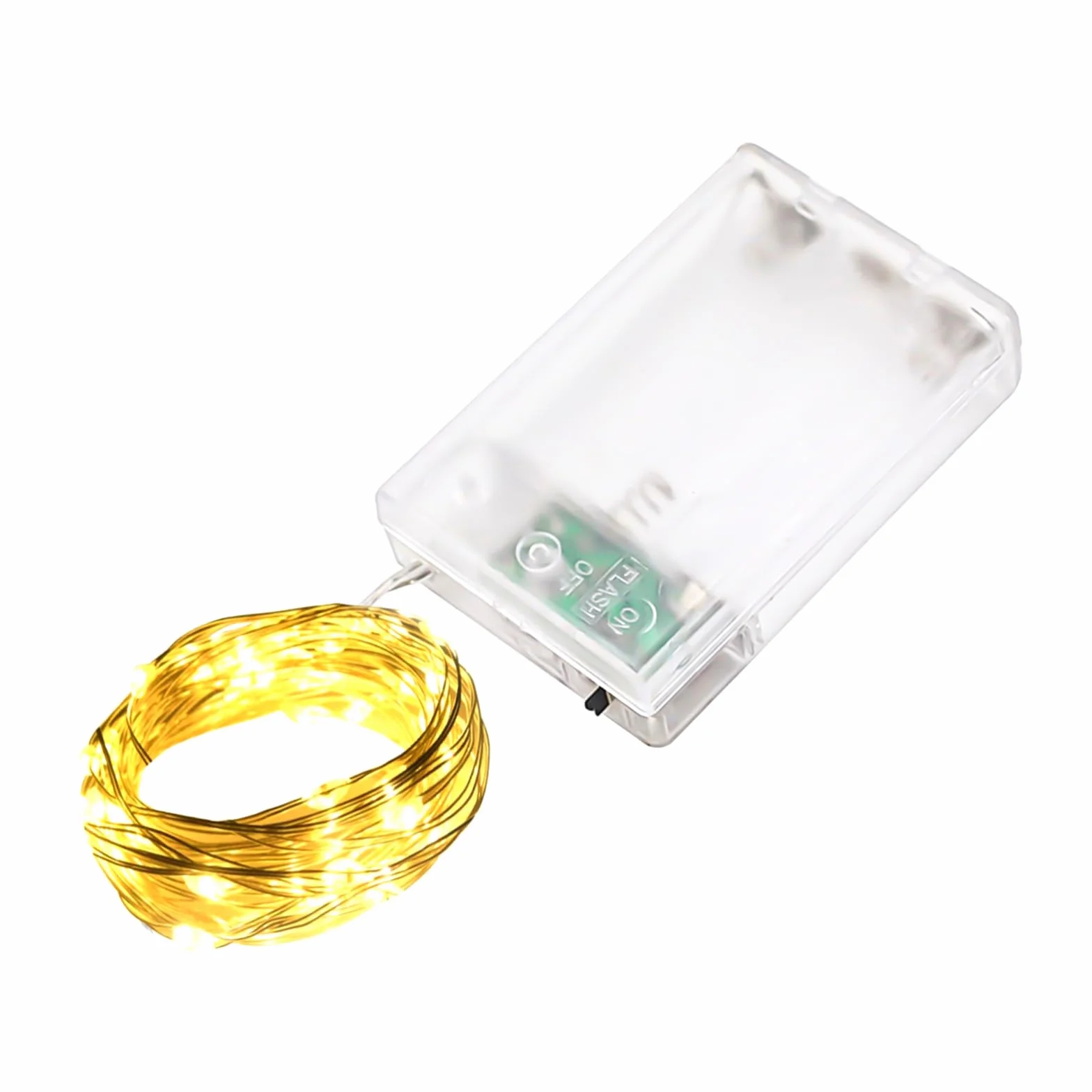 LQWELL Światła wróżek LED 3M 30LED, miniaturowa lampa z drutu miedzianego, zasilana bateriami, wodoodporna, ciepła biel, 2 tryby na Boże Narodzenie, wesele, festiwale, imprezy, dekoracje domowe