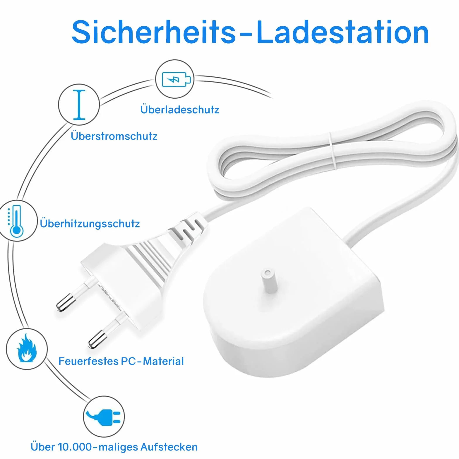Ładowarka kompatybilna HX6100 elektryczne szczoteczki do zębów zamiennik szczoteczki do zębów kabel ładujący, stacja ładująca do Philips HX6511 HX6720 HX8140 HX6511 HX6512. Seria