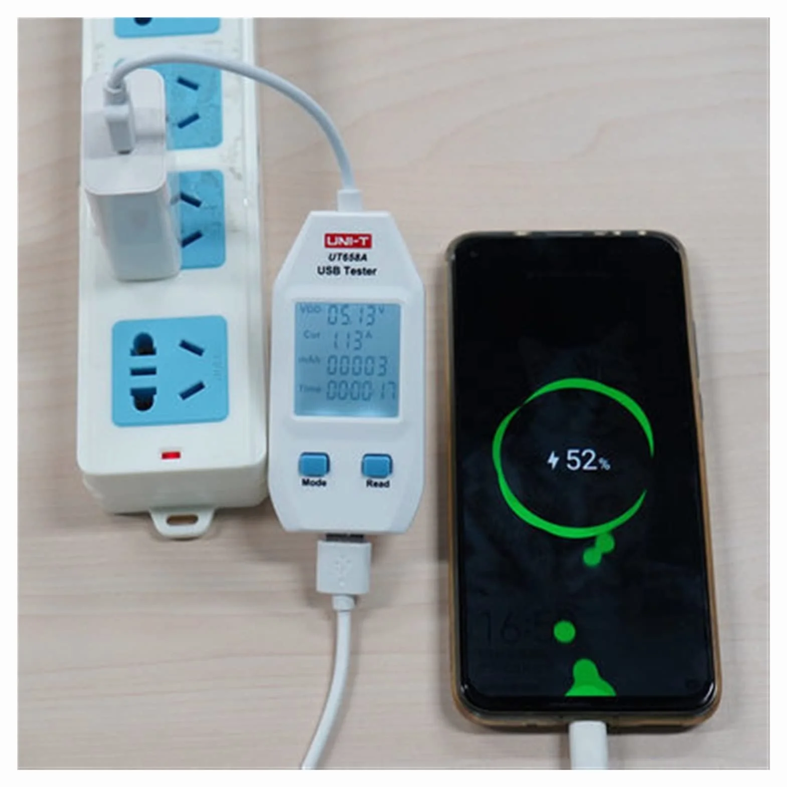 Urządzenie pomiarowe tester USB Usb. Tester cyfrowy woltomierz AMMETER AMPEREMETER Meter lekarz do mocowania mobilefonu Moc tabletu.(UT658LOAD)