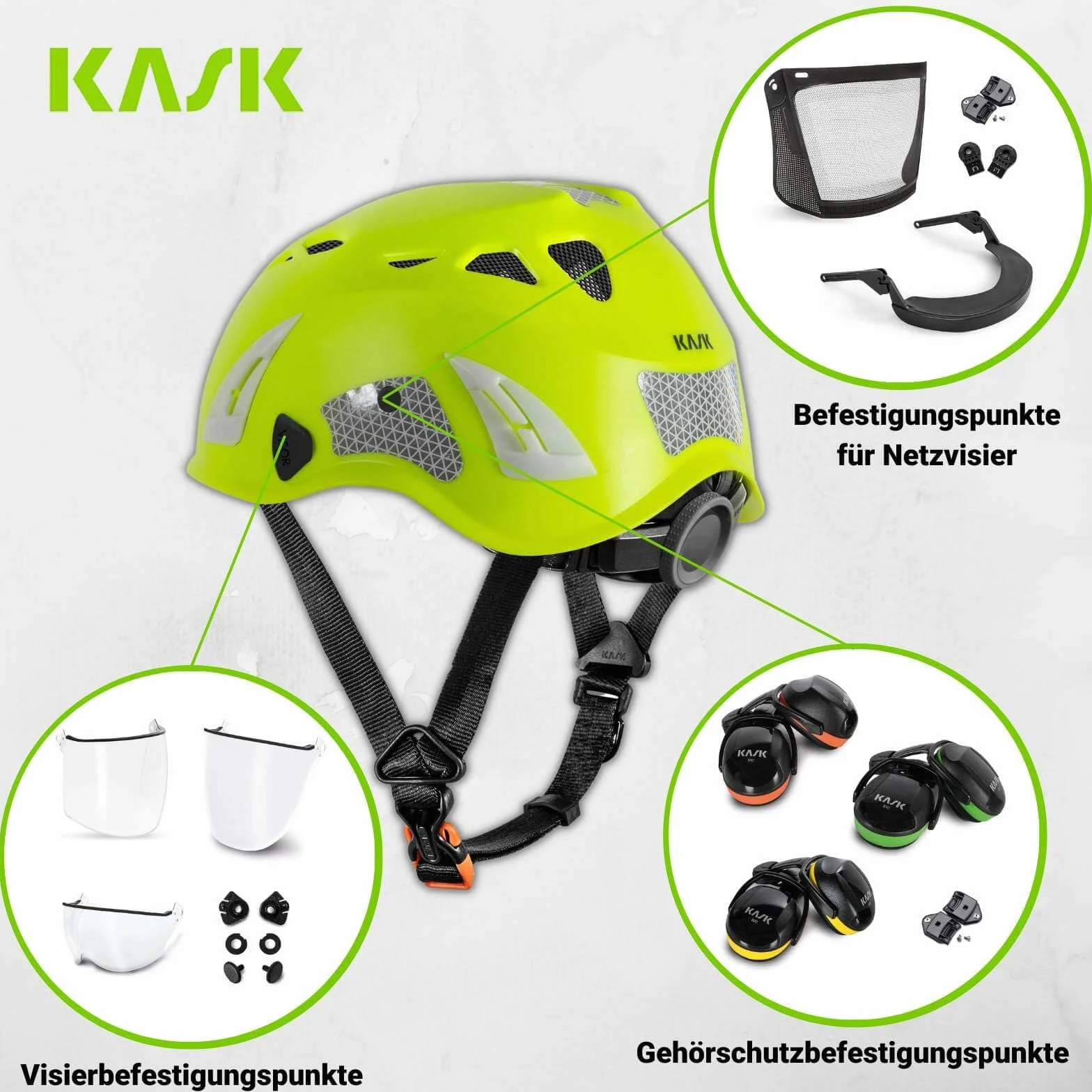 Kask Kask przemysłowy Plasma Hi Viz obwód 51-63 cm