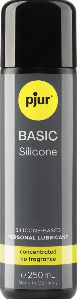 pjur BASIC Silicone- lubrykant silikonowy idealny dla początkujących - nadaje się do prezerwatyw i się nie klei - dla mężczyzn i kobiet (250ml)