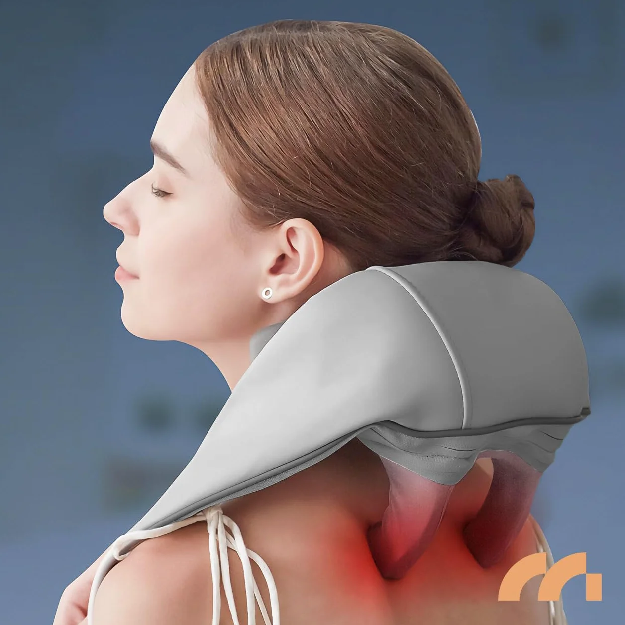 MalTec Masażer karku, pleców, karku, Shiatsu, bezprzewodowy, pas do masażu, ogrzewanie, ugniatanie, łagodzenie bólu mięśni i karku